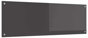 Painel de Cozinha vidaXL Cinza Escuro 120x40x0,6 cm em Vidro Temperado