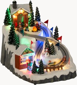 Decoração de Natal LED com temporizador Toboggan Run