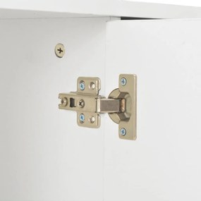 Aparador 107x35x80,5 cm branco brilhante