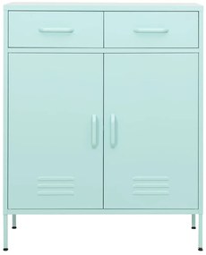 Armário de arrumação aço 80x35x101,5 cm verde-hortelã