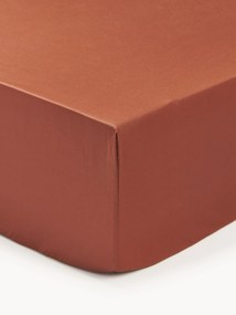 Lençol elástico em cetim de algodão Premium