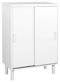 Sapateira de madeira com prateleiras ajustáveis | VASAGLE | 70 x 35 x 100 cm | branco | LHS052W01.