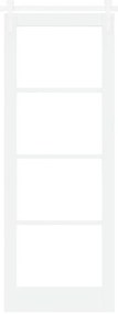 Porta Deslizante com Conjunto de Ferragens 'ORKDAL'Branco Madeira Sóli