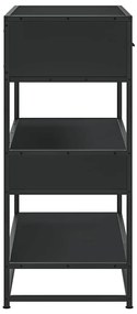 Mesa consola 90x35x80 cm derivados de madeira preto