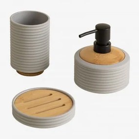 Conjunto De Banho Remick Cinzento Areia - Sklum
