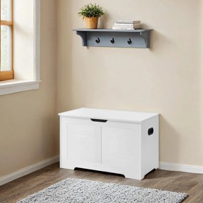 Banco com espaço de arrumação 40 x 80 x 46 cm Branco