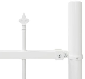 Cerca de Jardim com topo em arco branca - 5,1x1,25m em aço