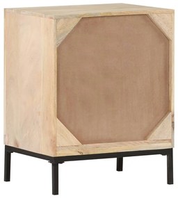 Mesa de cabeceira 40x30x50cm mangueira maciça/palhinha natural