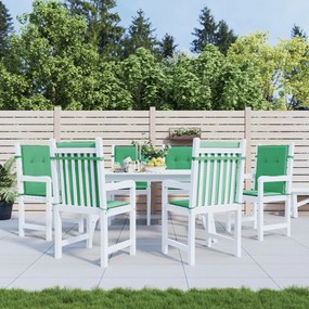 vidaXL Almofadões lombares p/ cadeiras de jardim 6pcs oxford verde