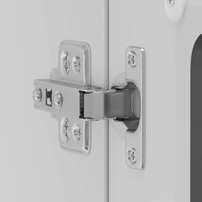 Armário de parede de cozinha porta vidro Kalmar preto