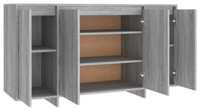 Aparador Endy de 135 cm - Cinzento - Design Moderno