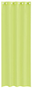 Cortinas de voile com ilhós 2 pcs verde-maçã 140x300 cm