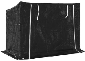 Rack de lenha tampa de chuva 151x80,5x110,5 cm aço galvanizado