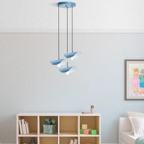 Candeeiro de Teto Eger – Azul Claro – Ø50 cm