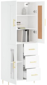 Armário alto 69,5x34x180 cm derivados de madeira branco