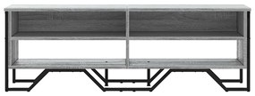 Móvel de TV 122x34x41 cm derivados de madeira cinzento sonoma