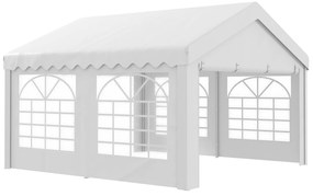 Tenda para Festas 400x400x280cm para Exterior Campismo Casamentos com