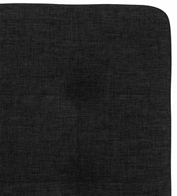 Cadeiras de jantar 6 pcs tecido preto