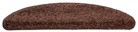Tapetes de escada 20 pcs 56x17x3 cm castanho