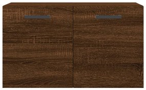 Armário parede 60x36,5x35cm derivados madeira carvalho castanho