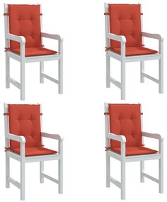 vidaXL Almofadões lombares p/ cadeiras 4pcs 100x50x4cm mesclado tecido
