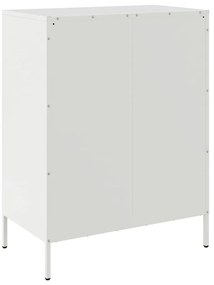 Aparador 68x39x89 cm aço branco