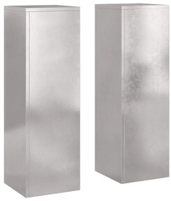 Suportes para Plantas de Exterior vidaXL Pilar 2 pcs 24x24x75 cm Aço I