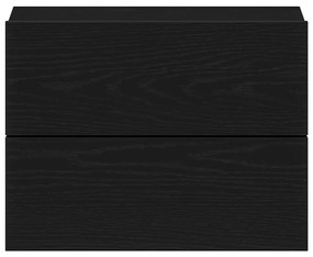 Cabeceira de Cama vidaXL Preta de Carvalho 40x30x30 cm em Madeira Comp