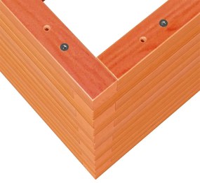 Vaso/floreira de jardim 110x40x46 cm pinho maciço castanho mel
