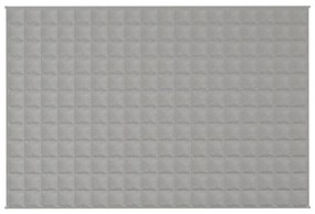 Manta pesada 9 kg 120x180 cm tecido cinza