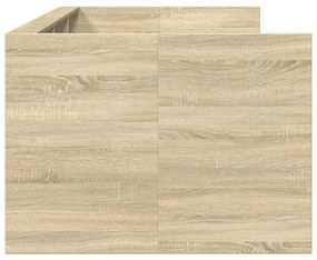 Sofá-cama com gavetas sem colchão 90x190 cm carvalho sonoma