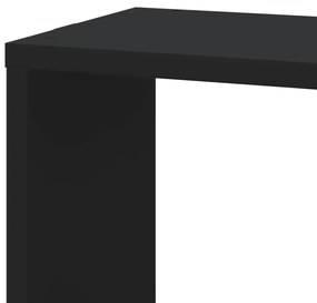 Estante de parede p/ canto 45x45x147 cm deriv. madeira preto