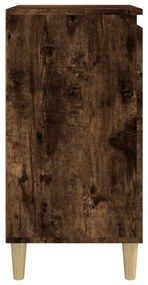 Mesas de cabeceira 2 pcs derivados de madeira carvalho fumado