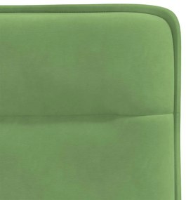 Cadeiras de jantar 6 pcs veludo verde-claro