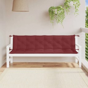 Almofadões banco jardim 2pcs 200x50x7cm mesclado tecido