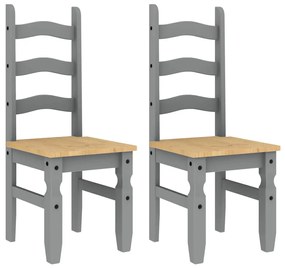 3 pcs conjunto de jantar Panama madeira pinho maciça cinzento