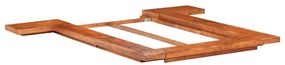 Estrutura p/ futon japonês madeira acácia maciça 100x200 cm