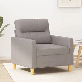 vidaXL Poltrona tecido 60 cm cinzento-claro