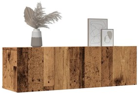 Móveis de parede para TV 2 pcs 100x30x30 cm madeira velha