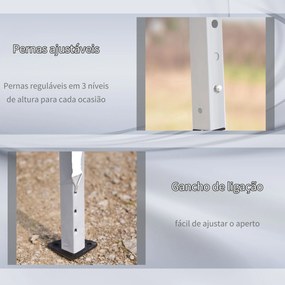 Tenda Dobrável 6x3 Tenda de Jardim Portátil com Bolsa de Transporte Te