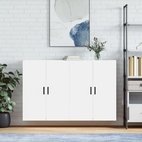 vidaXL Armários de parede 2 pcs 69,5x34x90 cm branco