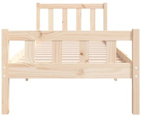 Estrutura de cama solteiro 90x190 cm madeira maciça