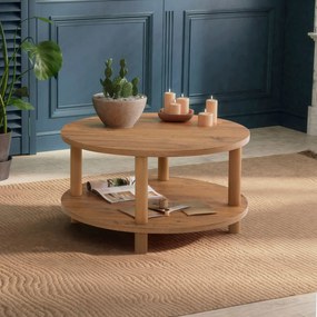 Mesa de Centro Roby – Pinho Atlântico – Diâmetro 70 cm