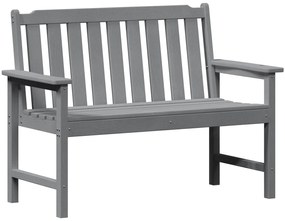 Banco de Jardim Cinza Claro 120 cm HDPE