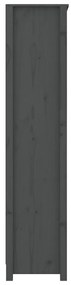 Estante 80x35x154 cm madeira de pinho maciça cinza