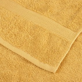 12pcs Conjunto toalhas banho premium SOLUND 600gsm dourado