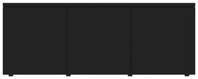 Móvel de TV 80x34x30 cm contraplacado preto