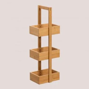 Estante De Banho 75x25 Cm Em Bambu Kayla Design Bambu - Sklum