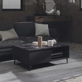 806006 vidaXL Mesa de centro 90x60x35 cm contraplacado cinzento