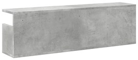 Armário de parede 100x20x30 cm deriv. madeira cinzento cimento
